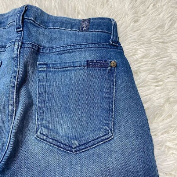 7 For All Mankind Womens The Ankle Skinny Jeans Size 26 Stretch - Picture 7 of 10